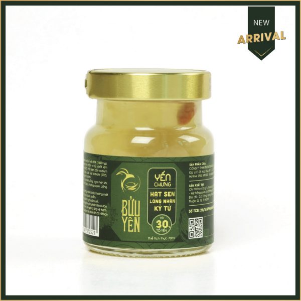 Yến chưng hạt sen long nhãn kỷ tử