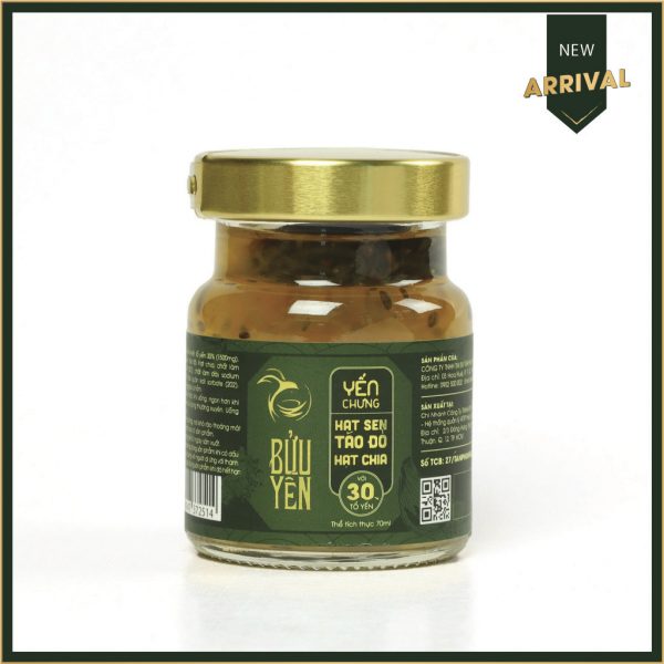 Yến chưng hạt sen táo đỏ hạt chia