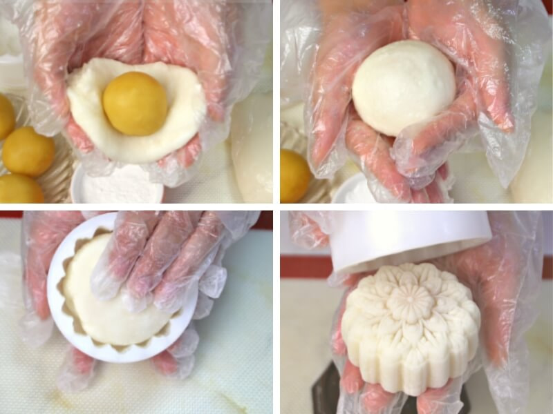 Tạo hình bánh trung thu dẻo