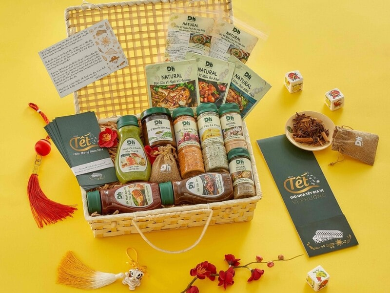 Giỏ quà Tết gia vị 200k
