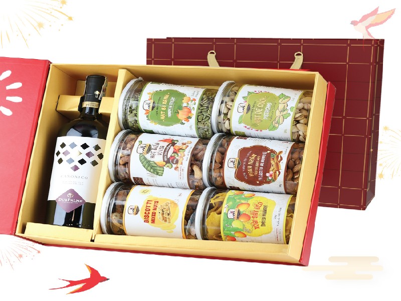 Hộp quà Tết giá 150k