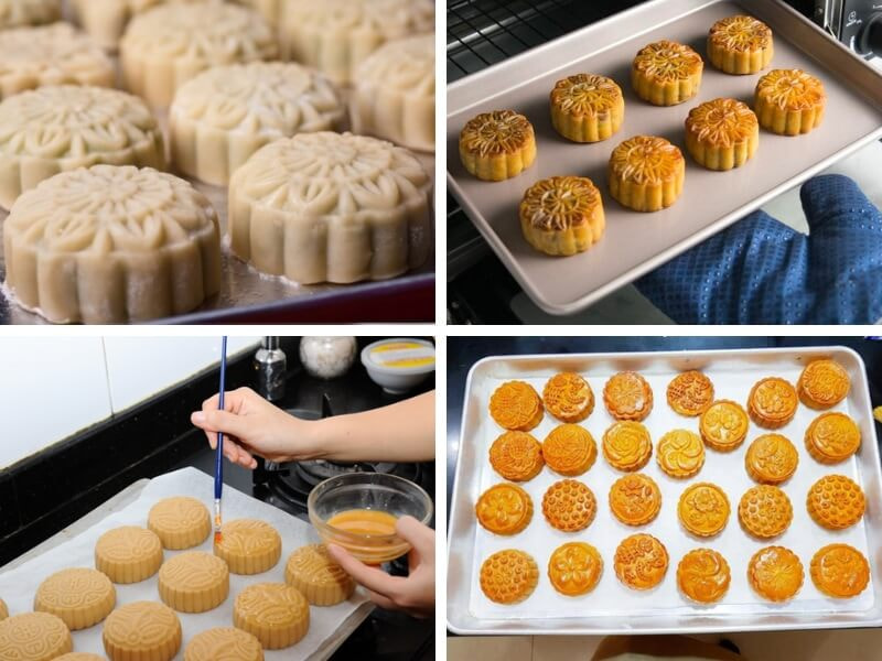 Các bước nướng bánh trung thu