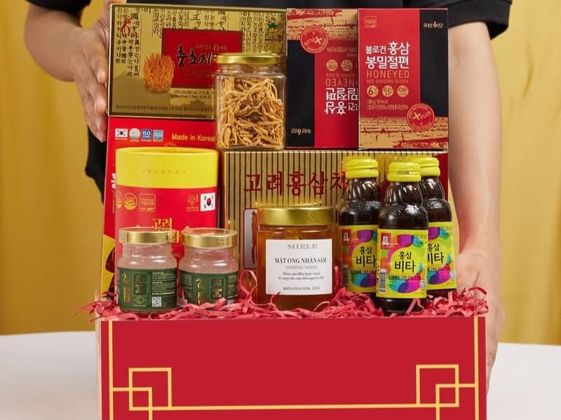 Giỏ quà Tết sâm Hàn Quốc