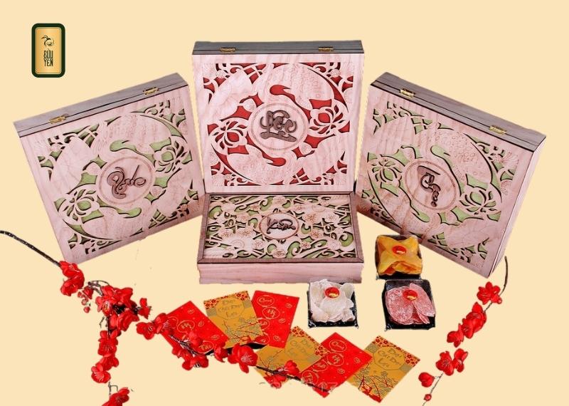 Giá hộp gỗ đựng quà Tết khoảng bao nhiêu