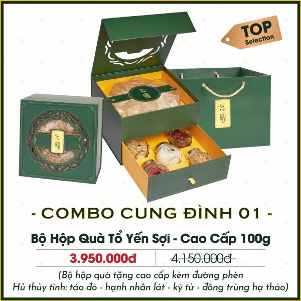 combo tổ yến cung đình 01