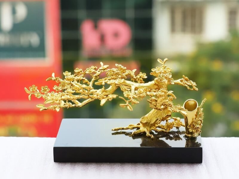 Cây bonsai mạ vàng