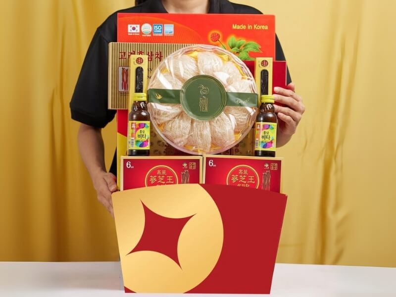 Giỏ quà Tết sâm yến