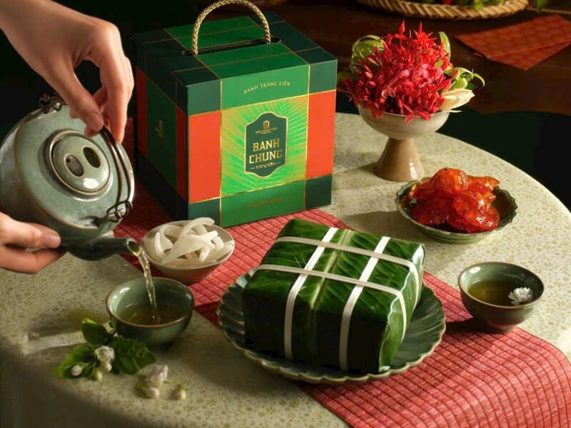 bánh chưng tặng Tết
