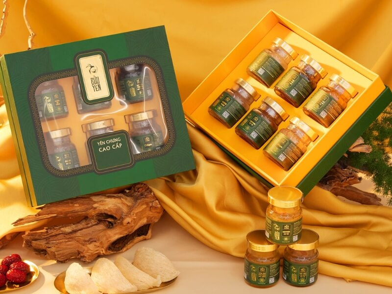 Set quà tặng yến chưng sẵn 