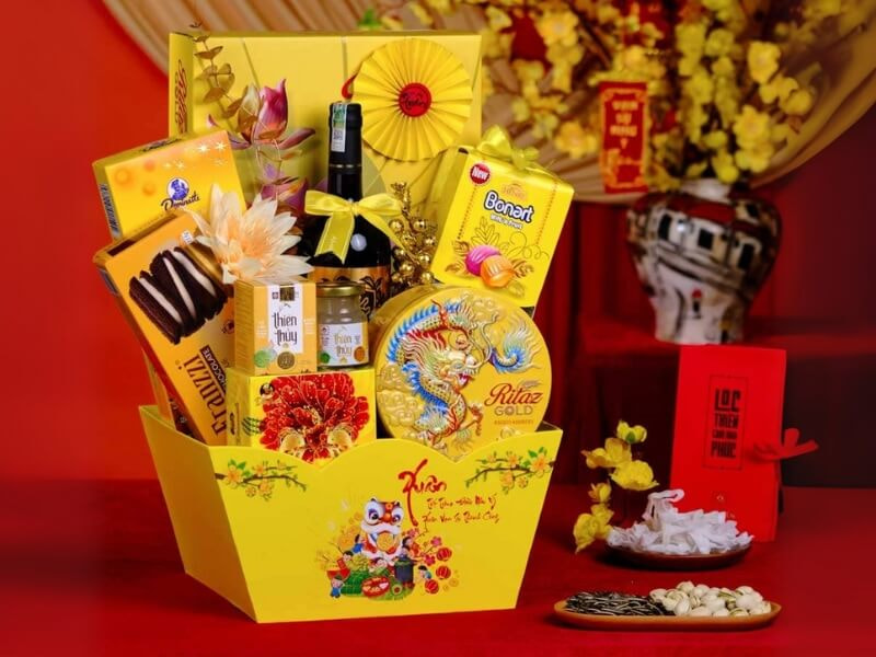 ý nghĩa giỏ quà tết