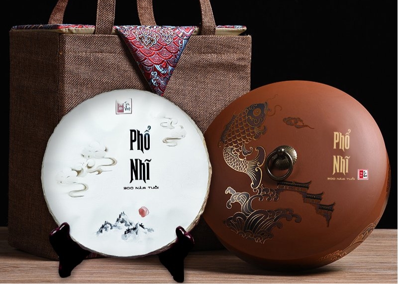 Hộp trà quà Tết - Trà phổ nhĩ