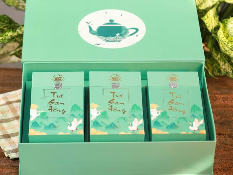 Hộp trà quà Tết tặng đồng nghiệp