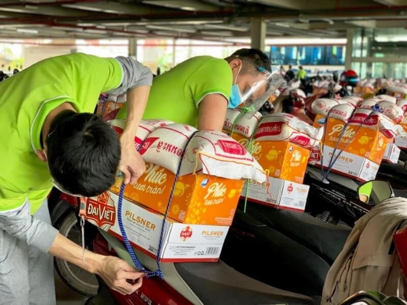bia, nước ngọt tặng Tết cho công nhân