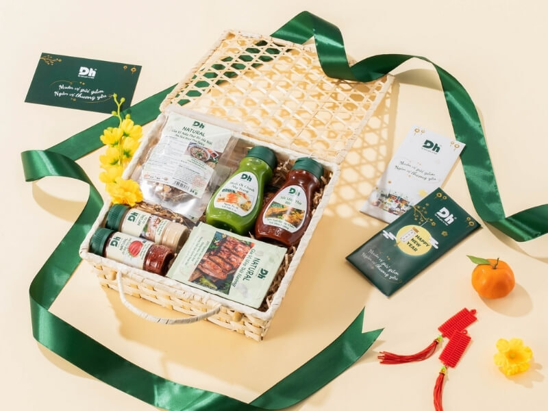 Giỏ gia vị tặng Tết
