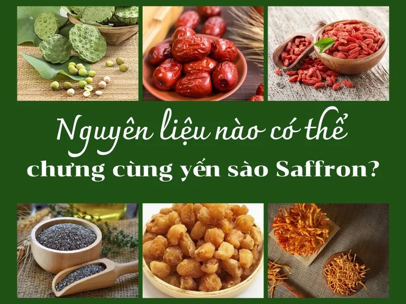 Cách làm yến chưng Saffron – Nhuỵ hoa nghệ tây bổ dưỡng