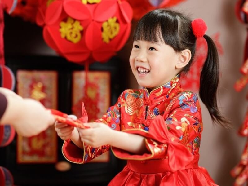 Bao lì xì cho các bé