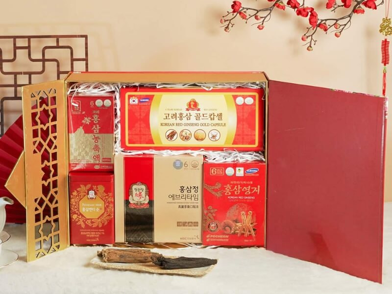 Hộp quà Tết hồng sâm Hàn Quốc