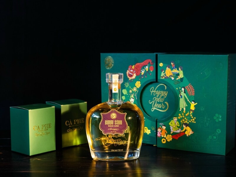 Rượu sâm Ngọc Linh quà Tết