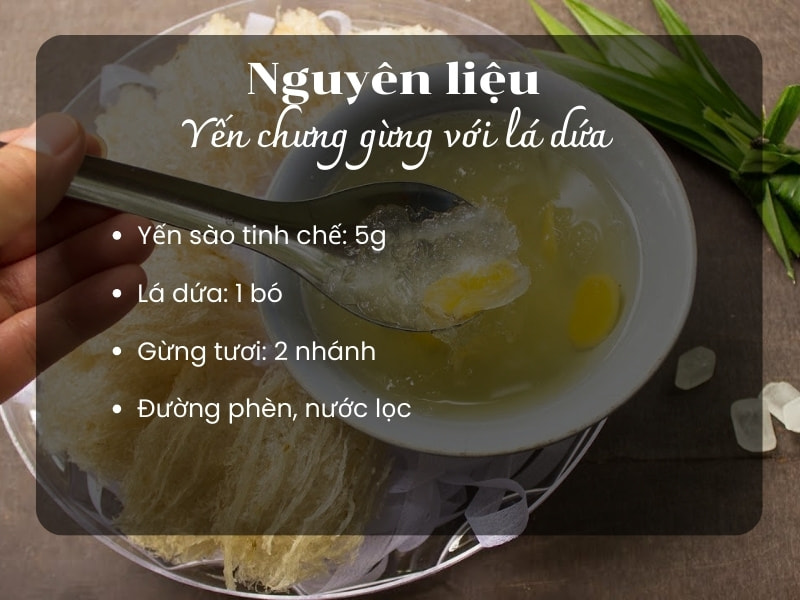 yen-chung-gung-voi-la-dua-nguyen-lieu