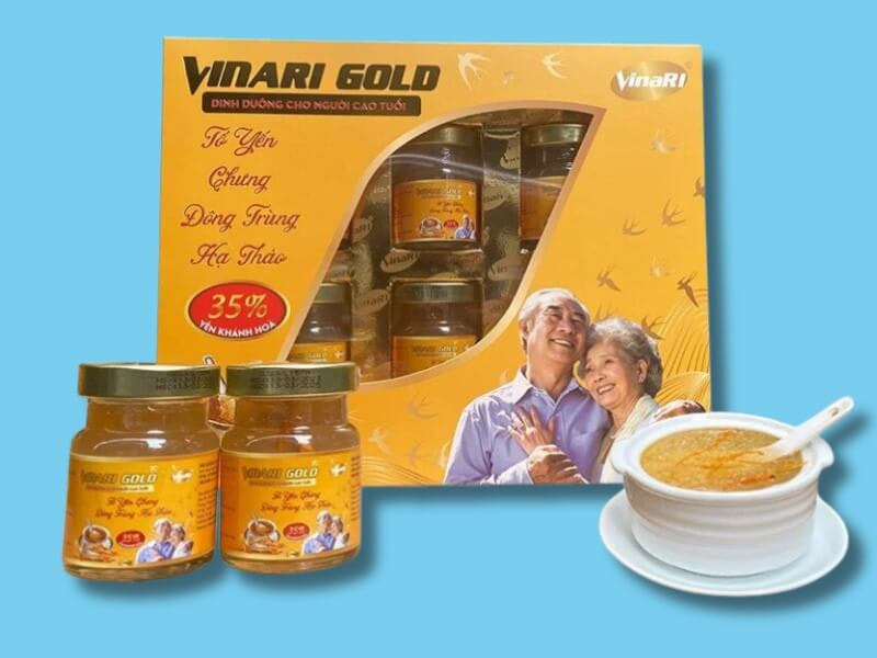 set yến sào đông trùng hạ thảo của thương hiệu Vinari
