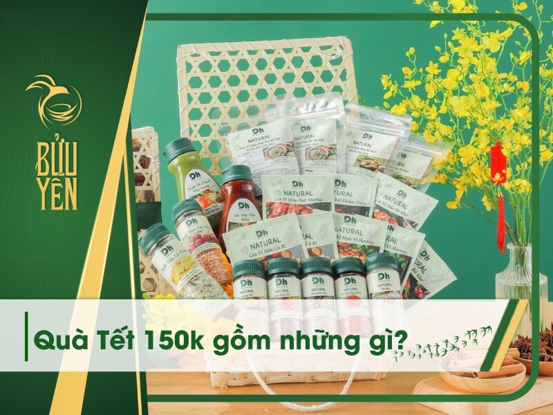 8 Mẫu giỏ quà Tết giá 150k tiết kiệm mà đẹp, chất lượng