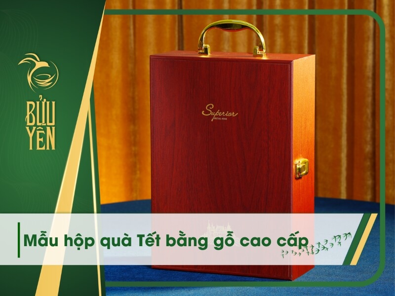 hộp quà Tết bằng gỗ