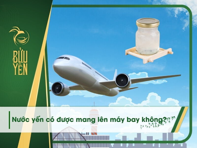 Nước yến có được mang lên máy bay không? Quy định và lưu ý