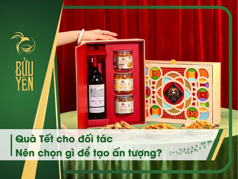 Mẫu quà Tết tặng đối tác doanh nghiệp sang trọng, ý nghĩa