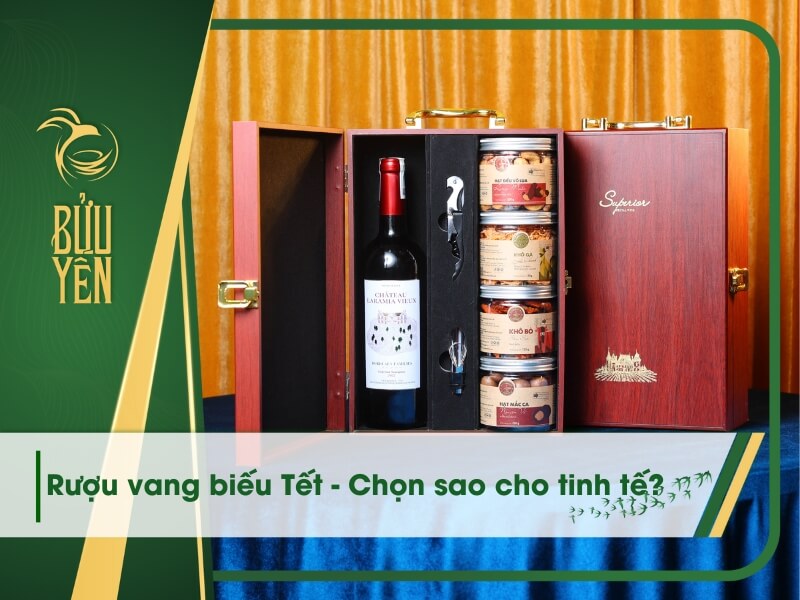Set rượu vang quà Tết nhập khẩu sang trọng và tinh tế