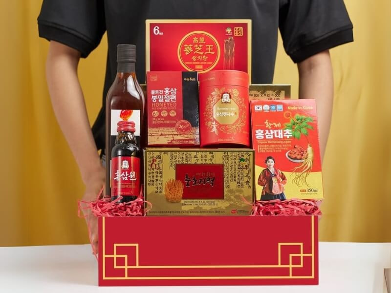 Giỏ quà Tết Thịnh Vượng 01