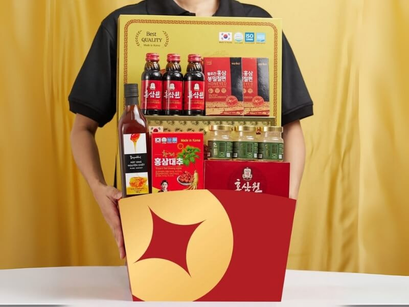 Giỏ quà Tết Thịnh Vượng 03