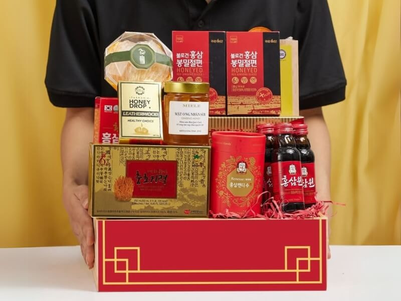 Mẫu giỏ quà Tết
