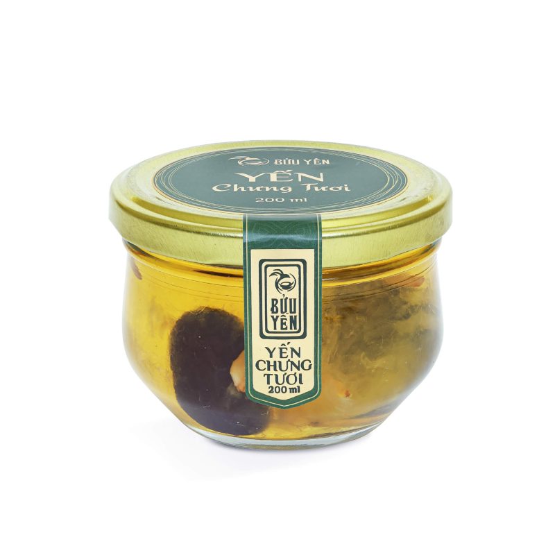 Yến Chưng Tươi - Đông Trùng - Táo Đỏ 200ml