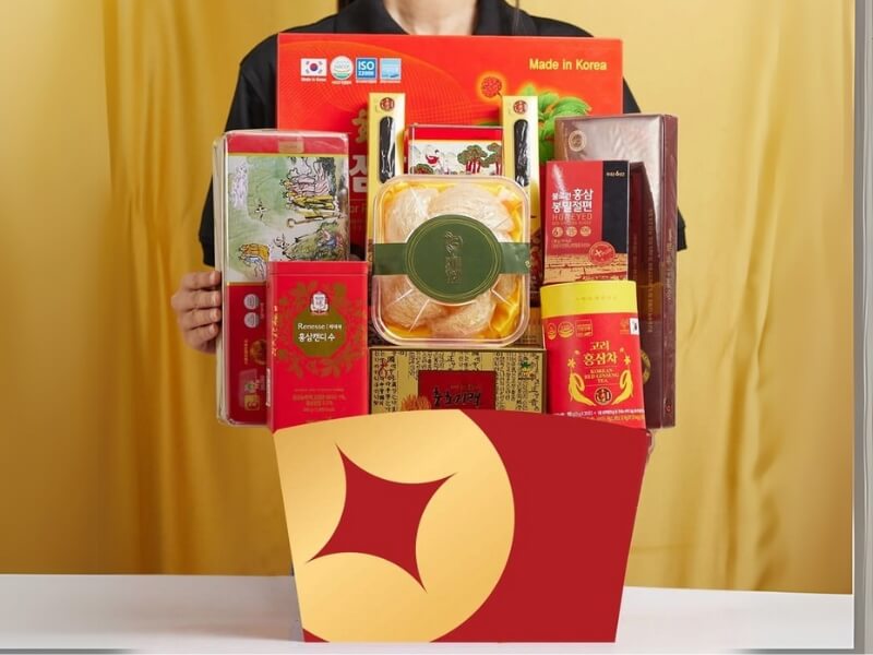 Giỏ quà Tết sâm yến