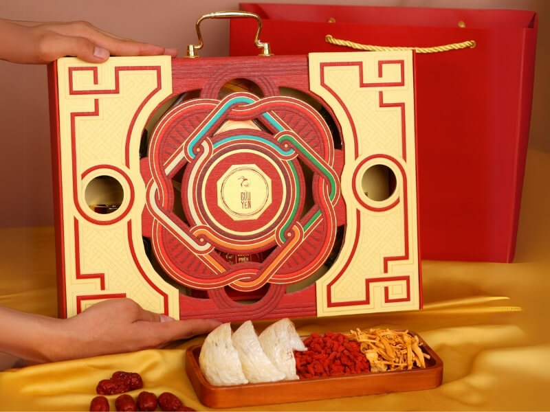 Hộp quà Tết từ yến sào
