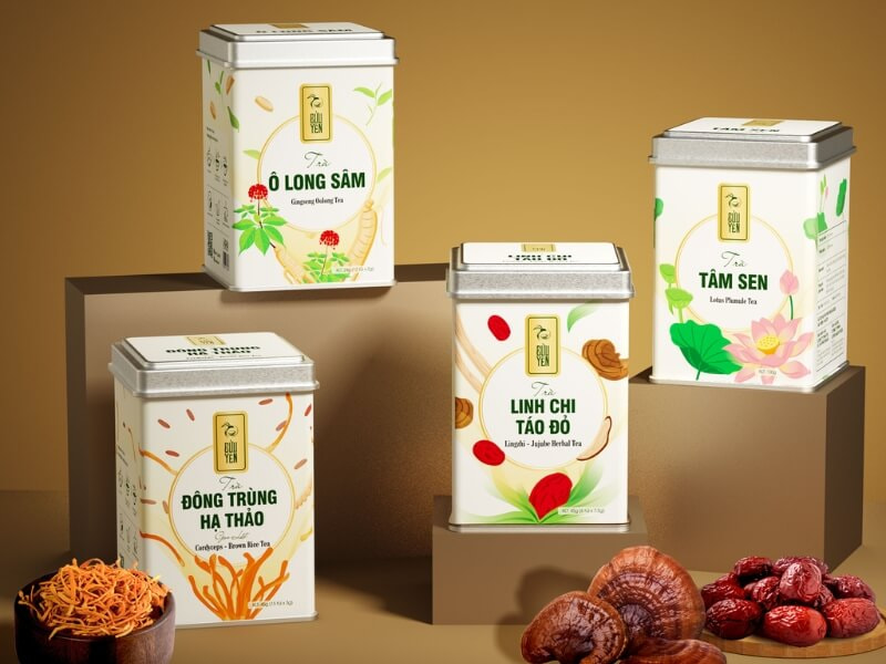 Trà thảo mộc biếu Tết