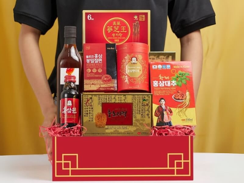 Giỏ quà Tết Thịnh Vượng 01