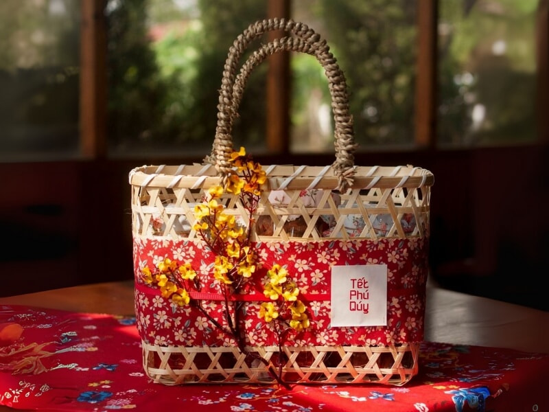 Giỏ quà Tết handmade
