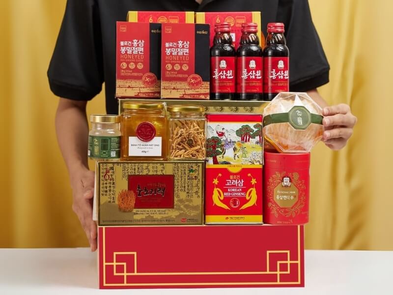 Giỏ quà Tết sức khỏe Hàn Quốc