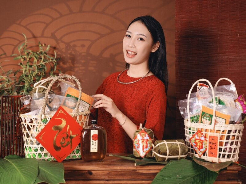 Giỏ quà Tết truyền thống