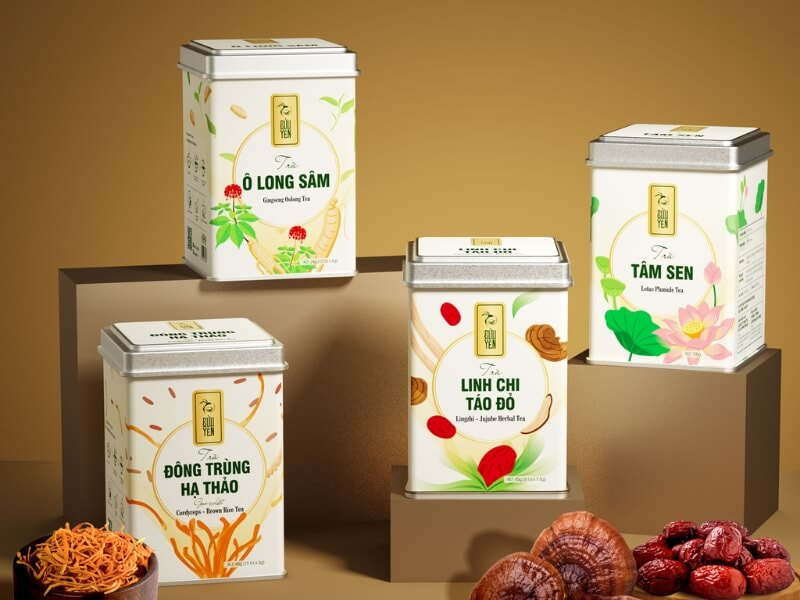 Hộp trà cao cấp biếu Tết